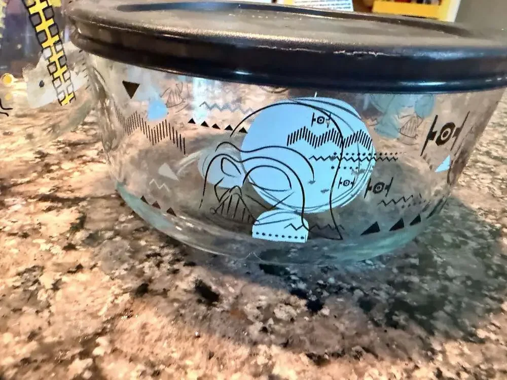 🔥Star Wars PYREX SET Special Edition Glass Storage Bowls with 2 Lids (5)